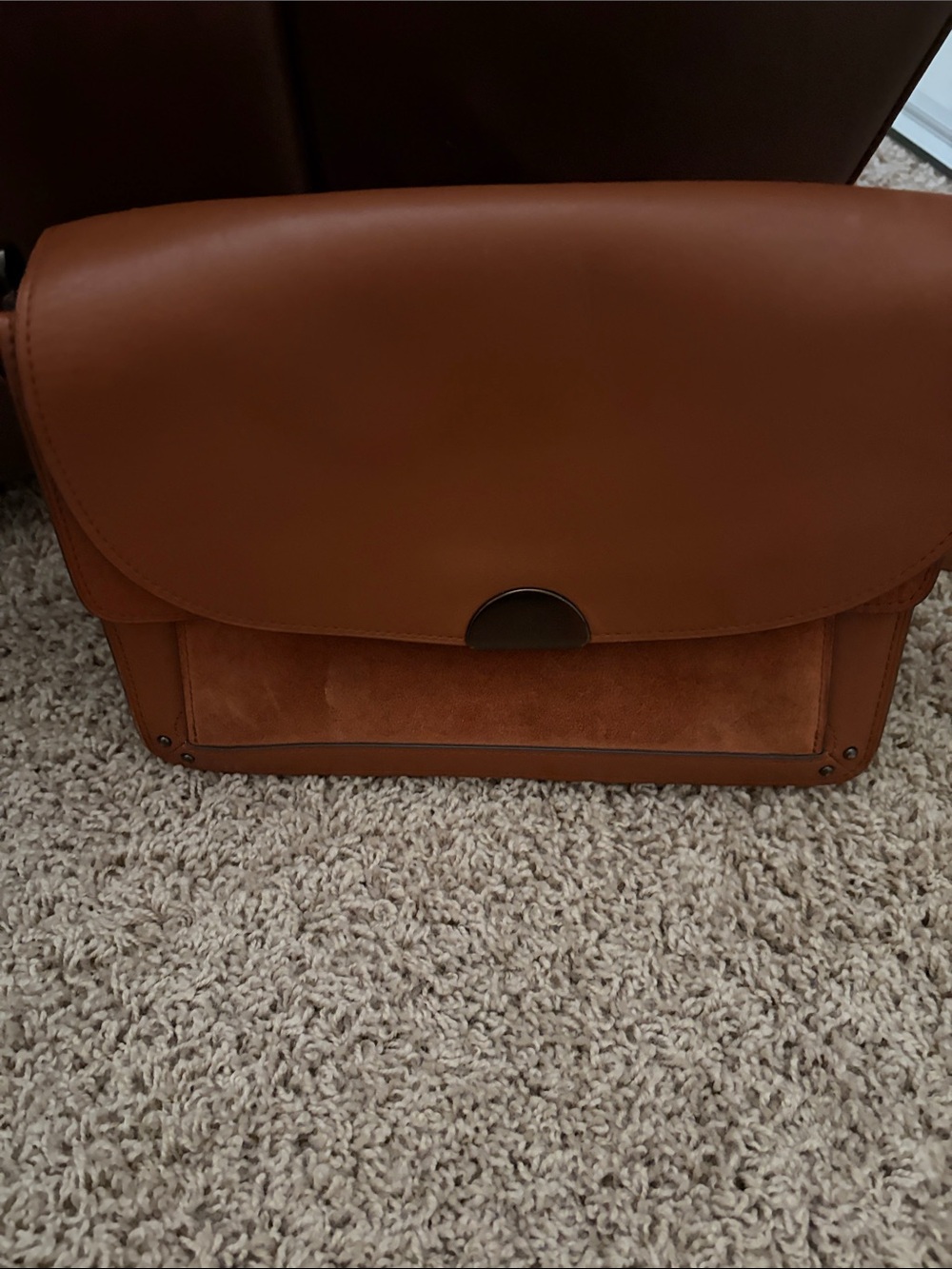 Brown Leather Messenger Bag